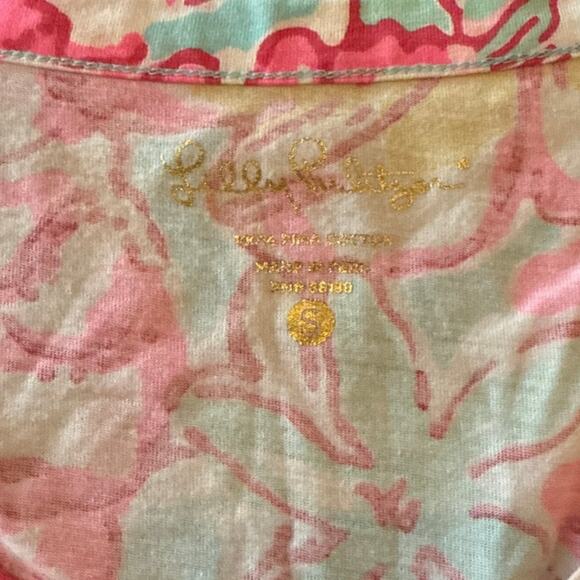 Lilly Pulitzer‎ Palmetto Dress Small Summer Breakwater Blue Lolita Pima Cotton - Picture 3 of 7